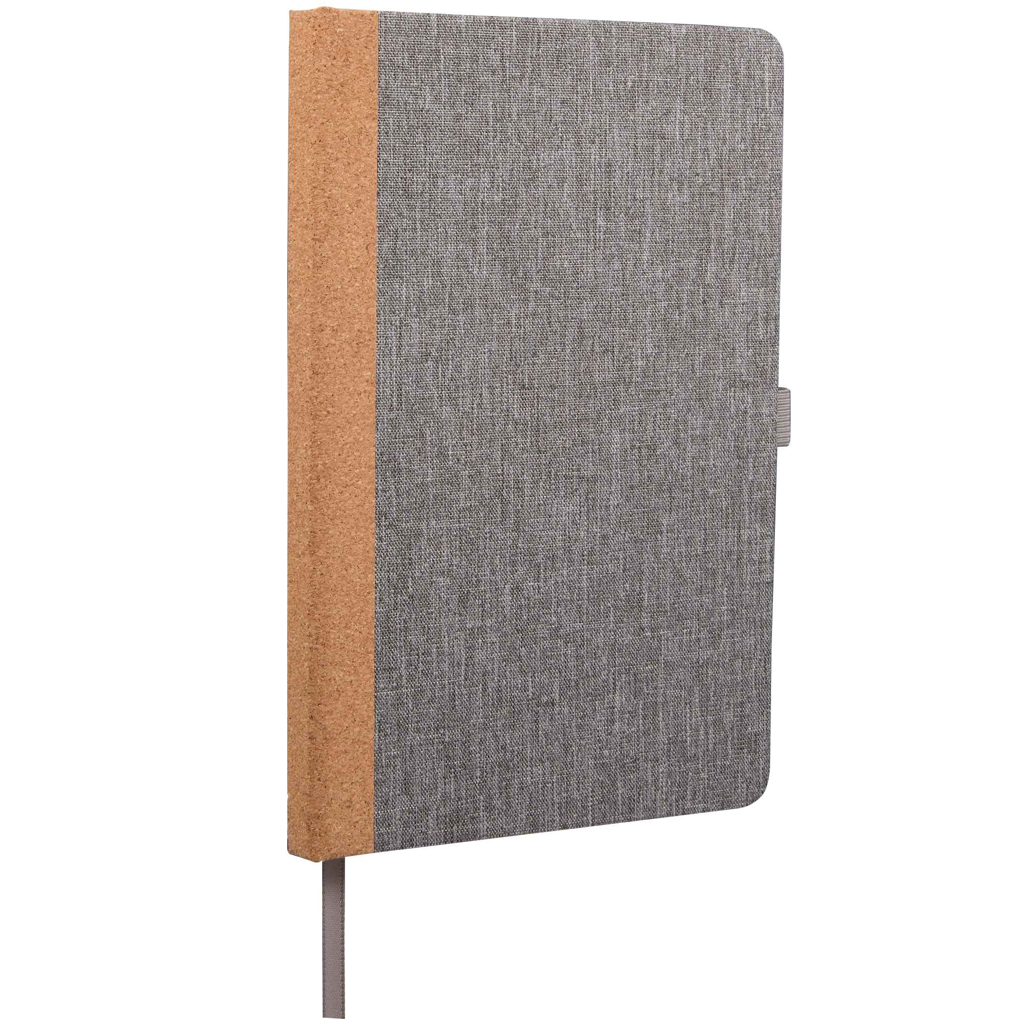 5.5'' x 8.5'' Recycled PET and Cork Bound Journal 1