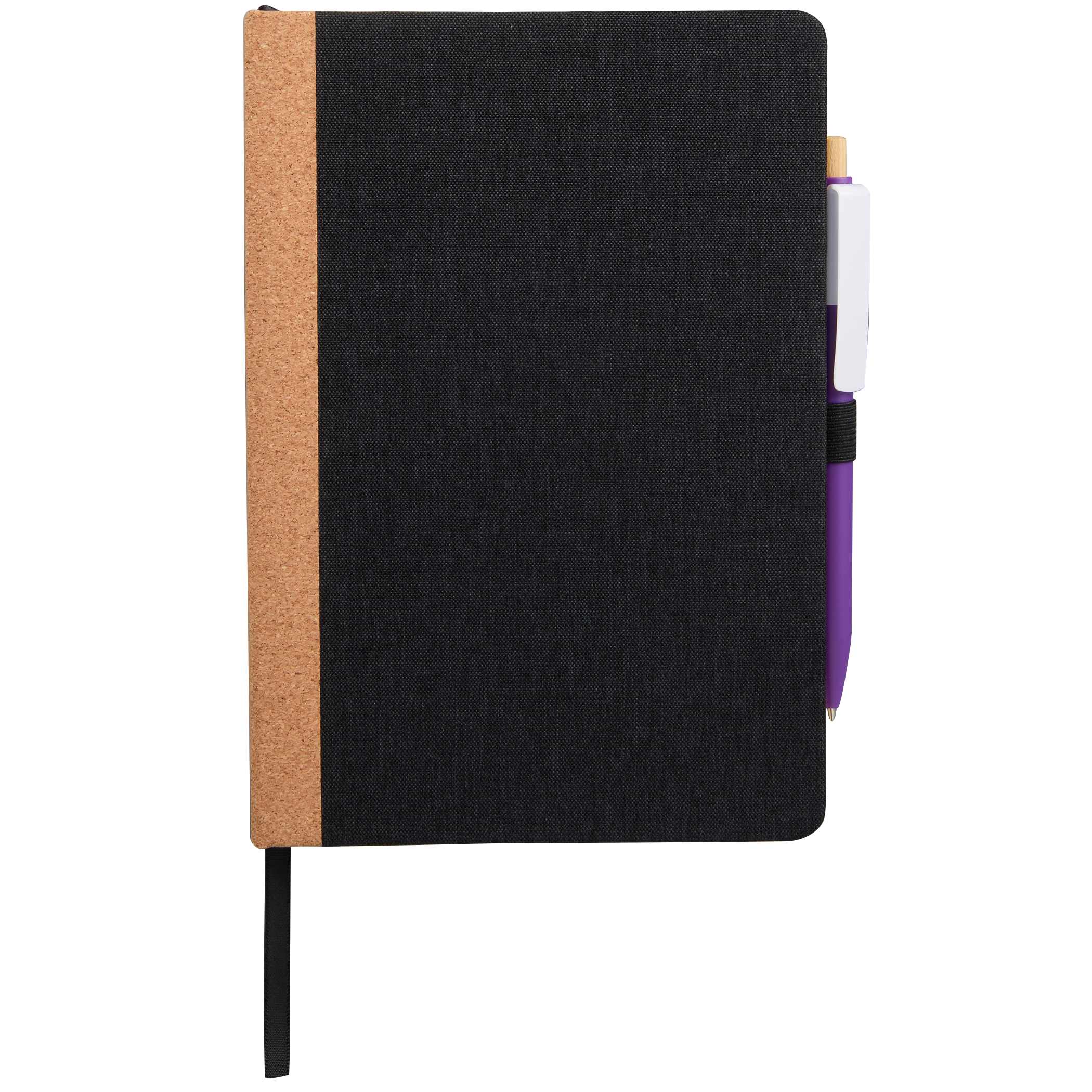 5.5'' x 8.5'' Recycled PET and Cork Bound Journal 1