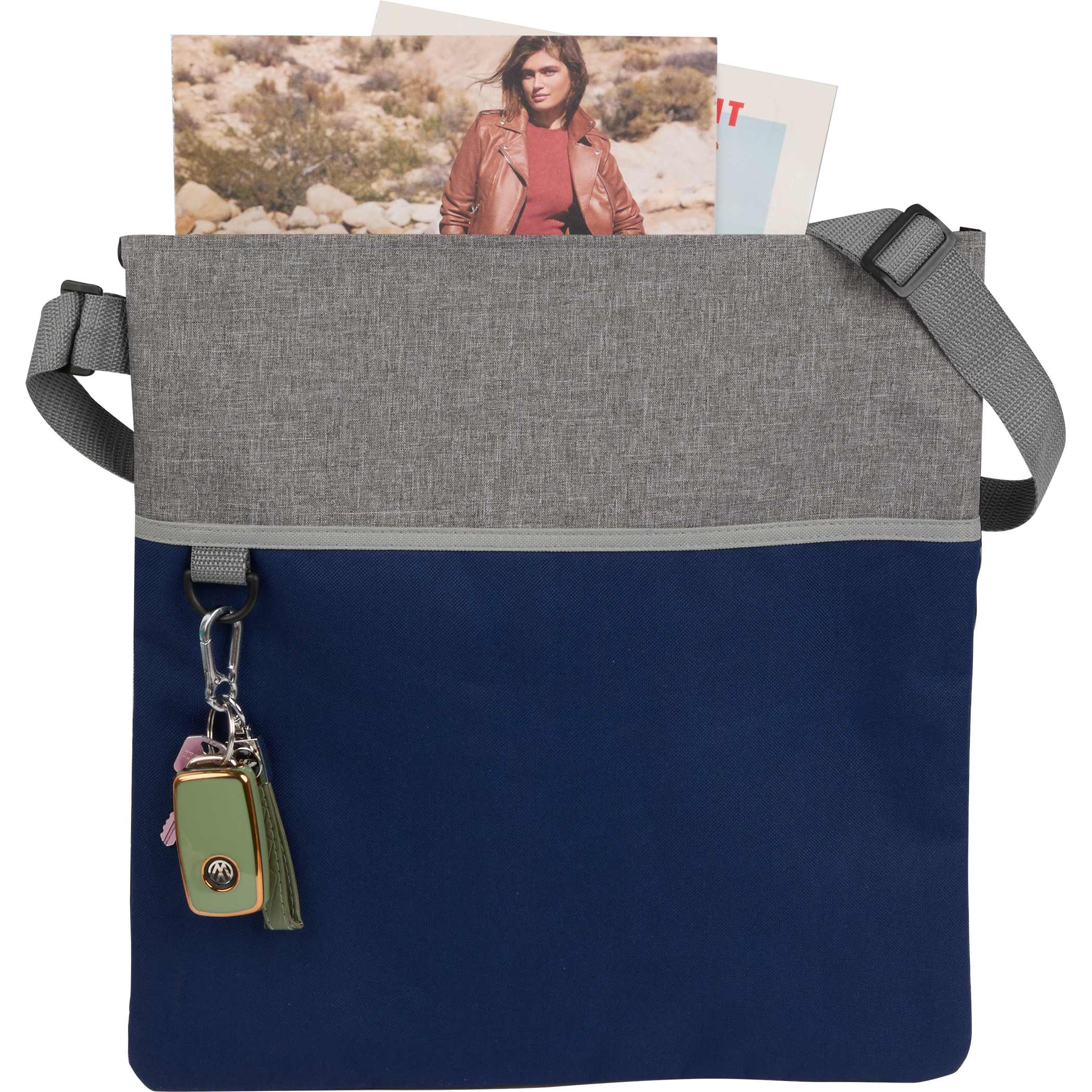 Double Heather rPET Crossbody Tote 1