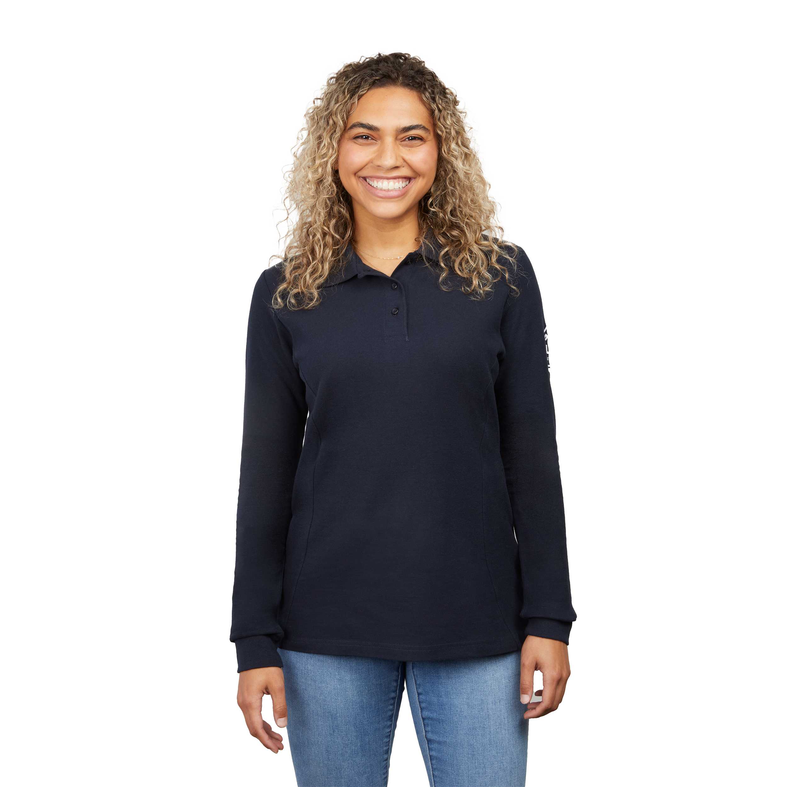 Women's PALO Long Sleeve 100% Cotton Pique Polo 1