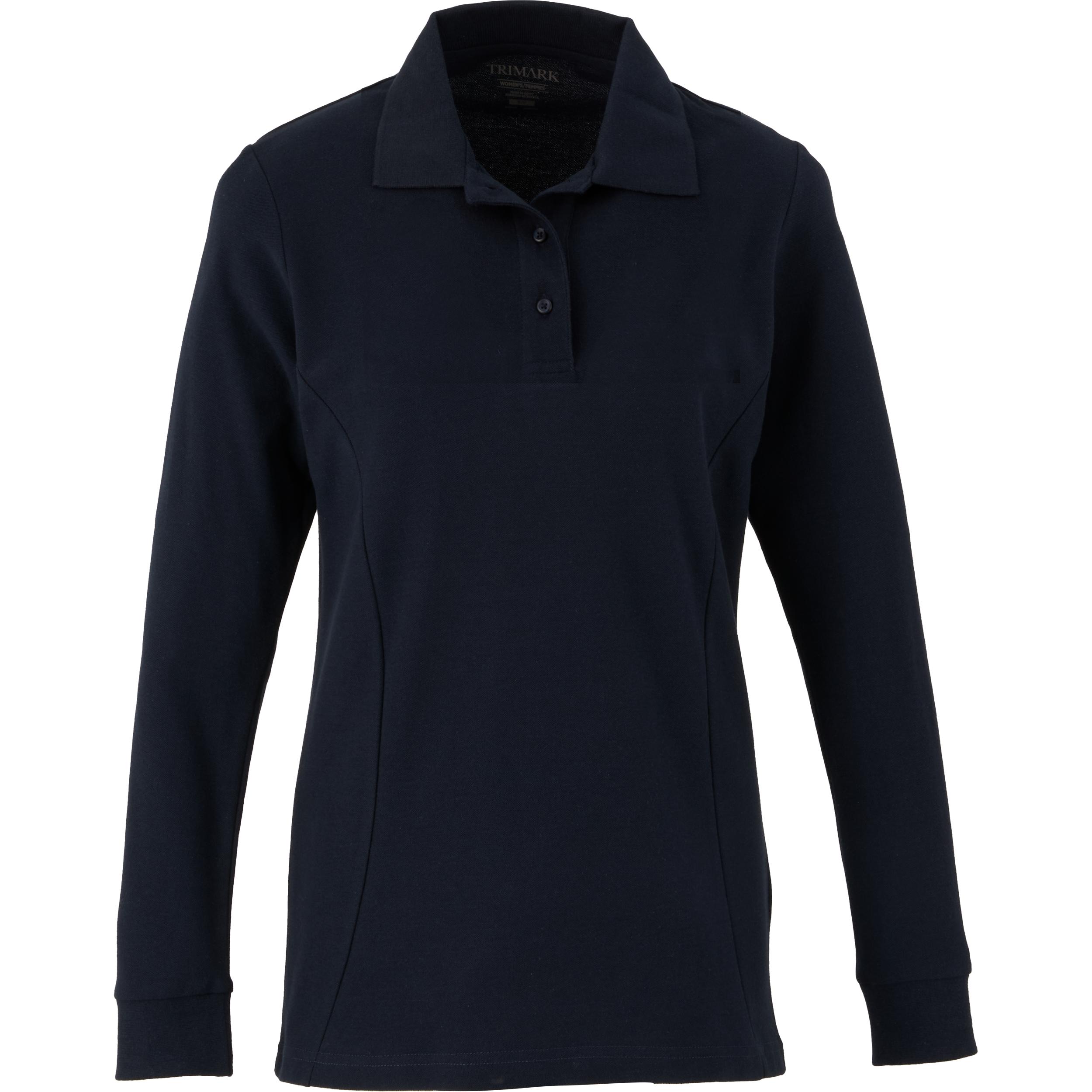Women's PALO Long Sleeve 100% Cotton Pique Polo 1