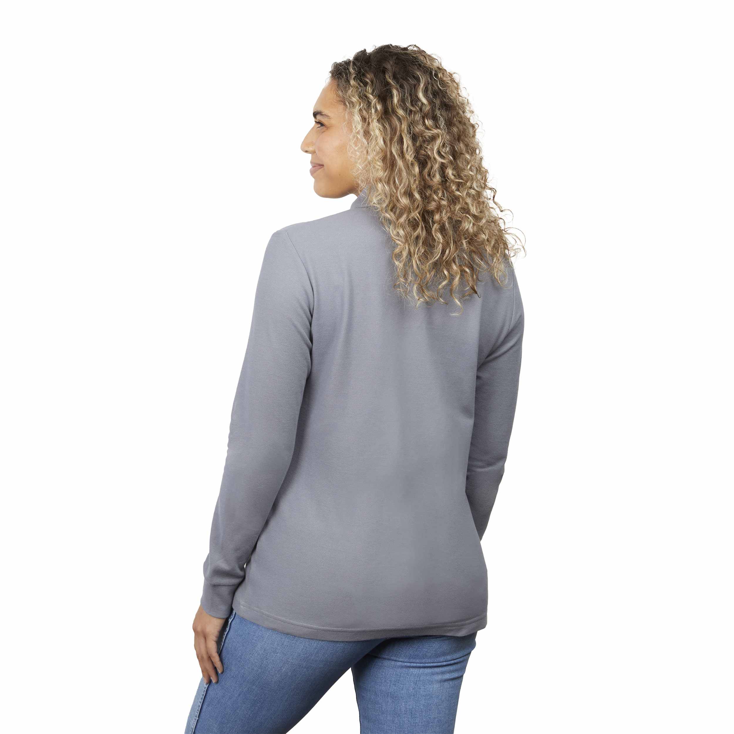 Women's PALO Long Sleeve 100% Cotton Pique Polo 1