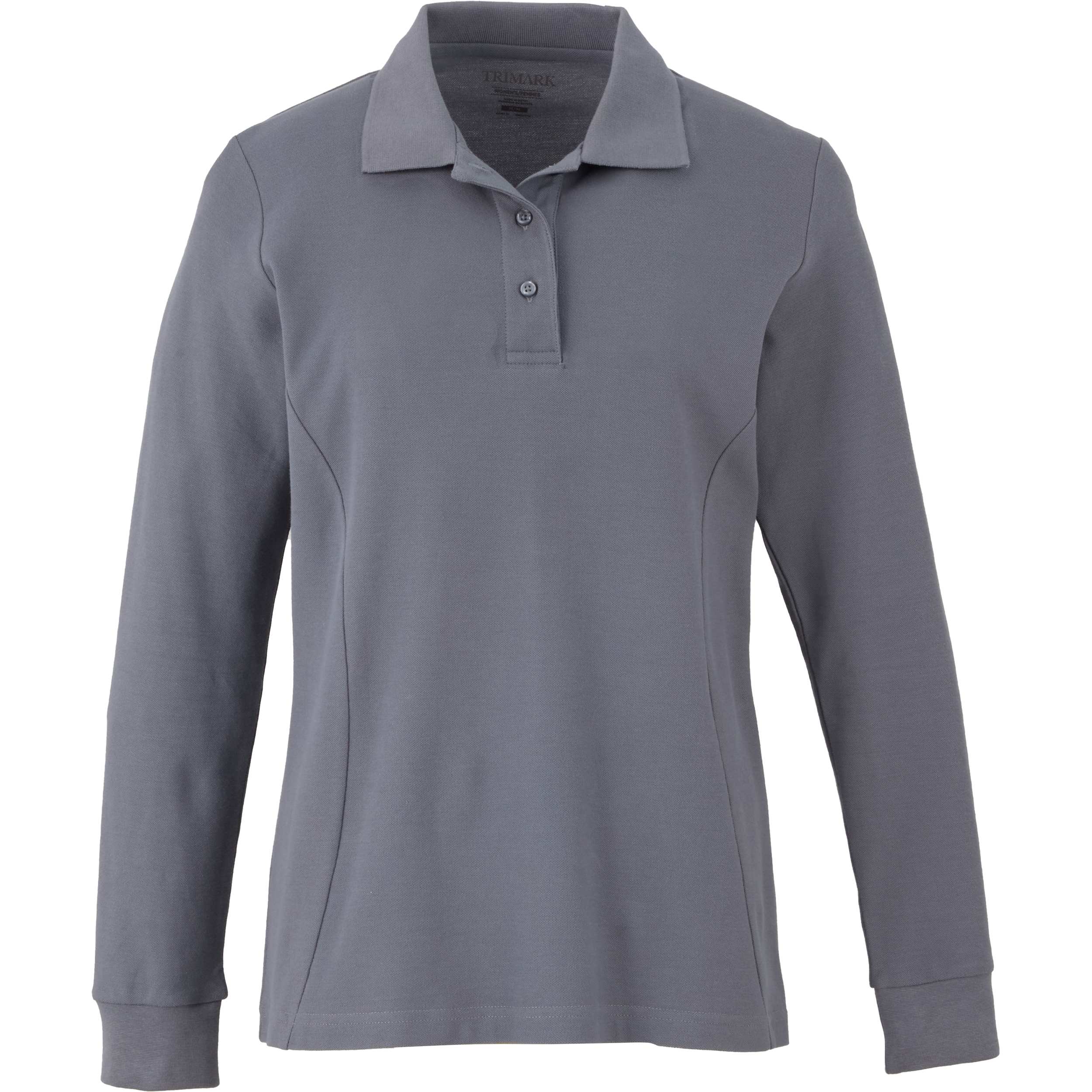 Women's PALO Long Sleeve 100% Cotton Pique Polo 1