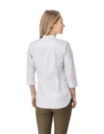 Women's HUNTINGTON Three Quarter Sleeve Dotted Mandarin Collar Button Up Shirt - TM97601935Back Women's HUNTINGTON Three Quarter Sleeve Dotted Mandarin Collar Button Up Shirt - TM97601935Back