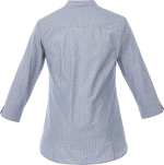 Women's HUNTINGTON Three Quarter Sleeve Dotted Mandarin Collar Button Up Shirt - TM97601438Back Women's HUNTINGTON Three Quarter Sleeve Dotted Mandarin Collar Button Up Shirt - TM97601438Back