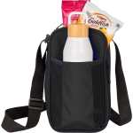 Crossbody Recycled 6-Can Cooler - 3750-91BKFront Crossbody Recycled 6-Can Cooler - 3750-91BKFront