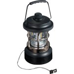 Rechargeable Camping Lantern with String Lights - 8053-28BKFront Rechargeable Camping Lantern with String Lights - 8053-28BKFront