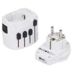 SKROSS World Travel Adapter PRO World & USB - 9444-03WHRight-Side SKROSS World Travel Adapter PRO World & USB - 9444-03WHRight-Side