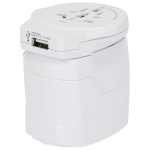 SKROSS World Travel Adapter PRO World & USB - 9444-03WHLeft-Side SKROSS World Travel Adapter PRO World & USB - 9444-03WHLeft-Side