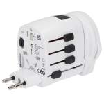 SKROSS World Travel Adapter PRO World & USB - 9444-03WHLeft-Side SKROSS World Travel Adapter PRO World & USB - 9444-03WHLeft-Side