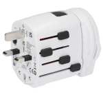SKROSS World Travel Adapter PRO World & USB - 9444-03WHLeft-Side SKROSS World Travel Adapter PRO World & USB - 9444-03WHLeft-Side
