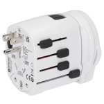 SKROSS World Travel Adapter PRO World & USB - 9444-03WHLeft-Side SKROSS World Travel Adapter PRO World & USB - 9444-03WHLeft-Side