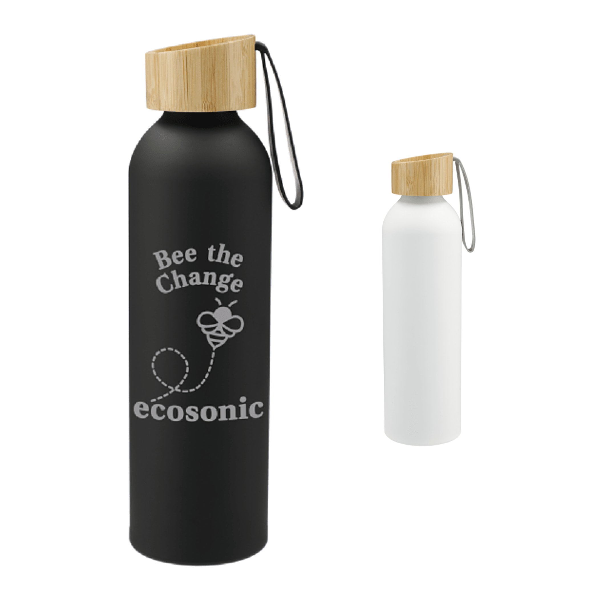 Ryze Aluminum Sports Water Bottle 22 oz with FSC® Bamboo Lid 1