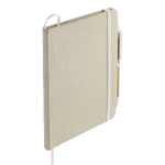 5'' x 7'' Organic Cotton Bound Notebook w/Pen - SM-5273NTAngle-Right 5'' x 7'' Organic Cotton Bound Notebook w/Pen - SM-5273NTAngle-Right