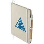 5%27%27 x 7%27%27 Organic Cotton Bound Notebook w/Pen 1 5%27%27 x 7%27%27 Organic Cotton Bound Notebook w/Pen 1