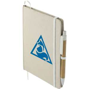 5%27%27 x 7%27%27 Organic Cotton Bound Notebook w/Pen 1 5%27%27 x 7%27%27 Organic Cotton Bound Notebook w/Pen 1