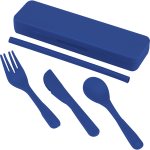 Recycled Plastic Utensil To Go Set - SM-2252BLFront Recycled Plastic Utensil To Go Set - SM-2252BLFront