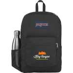 Jansport Crosstown Plus Backpack - 1967-08BKFront Jansport Crosstown Plus Backpack - 1967-08BKFront