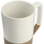 Tahoe Tea & Coffee Ceramic Mug with Wood Lid 16oz - 1626-35WH Top Tahoe Tea & Coffee Ceramic Mug with Wood Lid 16oz - 1626-35WH Top