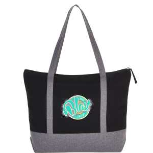 Repose 10oz Recycled Cotton Zippered Tote 1 Repose 10oz Recycled Cotton Zippered Tote 1