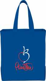 Liberty Heat Seal Non-Woven Grocery Tote - SM-7411RBLFront Liberty Heat Seal Non-Woven Grocery Tote - SM-7411RBLFront