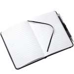 5'' x 7'' FSC® Mix Heathered Bound Notebook - SM-3534BLAngle-Right 5'' x 7'' FSC® Mix Heathered Bound Notebook - SM-3534BLAngle-Right