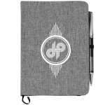 5'' x 7'' FSC® Mix Heathered Bound Notebook - SM-3534GYFront 5'' x 7'' FSC® Mix Heathered Bound Notebook - SM-3534GYFront