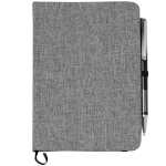 5'' x 7'' FSC® Mix Heathered Bound Notebook - SM-3534GYFront 5'' x 7'' FSC® Mix Heathered Bound Notebook - SM-3534GYFront