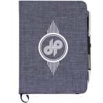 5'' x 7'' FSC® Mix Heathered Bound Notebook - SM-3534BLFront 5'' x 7'' FSC® Mix Heathered Bound Notebook - SM-3534BLFront