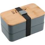 Stackable Bamboo Fiber Bento Box - 1033-85BGAngle-Right Stackable Bamboo Fiber Bento Box - 1033-85BGAngle-Right