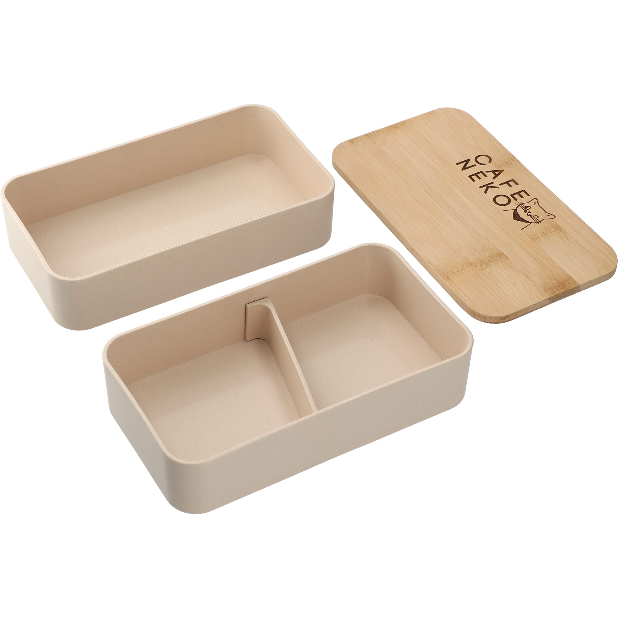 Stackable Bamboo Fiber Bento Box 1