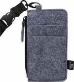 THE GOODS™ Recycled Felt Lanyard Wallet - SM-5782CAFront THE GOODS™ Recycled Felt Lanyard Wallet - SM-5782CAFront