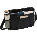 Classic Recycled Messenger Bag - 9898-17BKFront Classic Recycled Messenger Bag - 9898-17BKFront