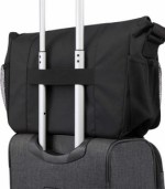 Classic Recycled Messenger Bag - 9898-17BKFront Classic Recycled Messenger Bag - 9898-17BKFront