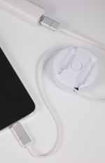 Spinner 5-in-1 40W PD Charging Cable - 7143-86WHFront Spinner 5-in-1 40W PD Charging Cable - 7143-86WHFront