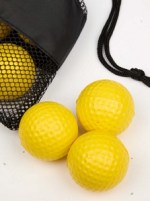 Golf Practice Balls with Mesh Pouch - 1401-65YWAngle-Right Golf Practice Balls with Mesh Pouch - 1401-65YWAngle-Right