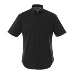 Men's Tall STIRLING Short Sleeve Button Up Shirt - Black Men's Tall STIRLING Short Sleeve Button Up Shirt - Black