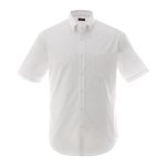Men's Tall STIRLING Short Sleeve Button Up Shirt - White Men's Tall STIRLING Short Sleeve Button Up Shirt - White