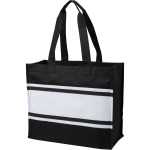 Varsity Box Tote - SM-5457BKAngle-Left Varsity Box Tote - SM-5457BKAngle-Left