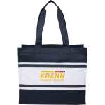 Varsity Box Tote - SM-5457NYFront Varsity Box Tote - SM-5457NYFront