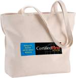 Zippered 10oz Cotton Canvas Shopper Tote 1 Zippered 10oz Cotton Canvas Shopper Tote 1
