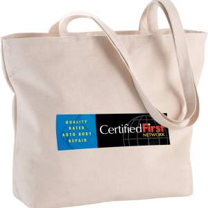 Zippered 10oz Cotton Canvas Shopper Tote 1 Zippered 10oz Cotton Canvas Shopper Tote 1