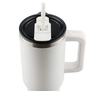 Pinnacle 40 oz Vacuum Insulated Eco-Friendly Travel Tumbler With Straw 1