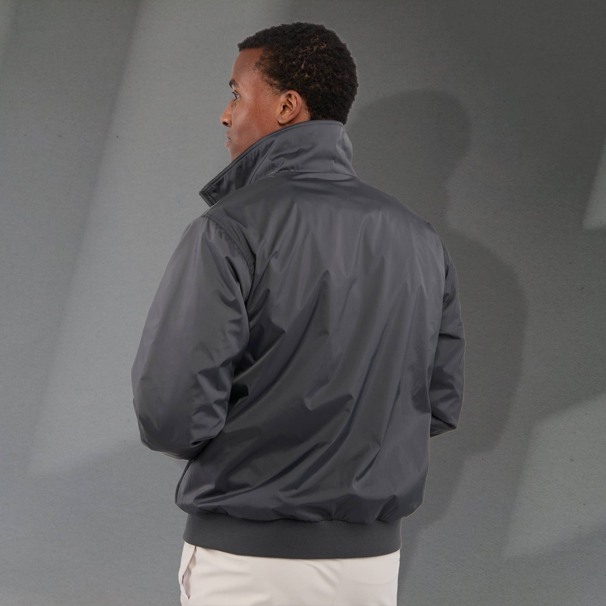 Gender Neutral BELFORD Eco Fleece Lined Full Zip Bomber Jacket 2