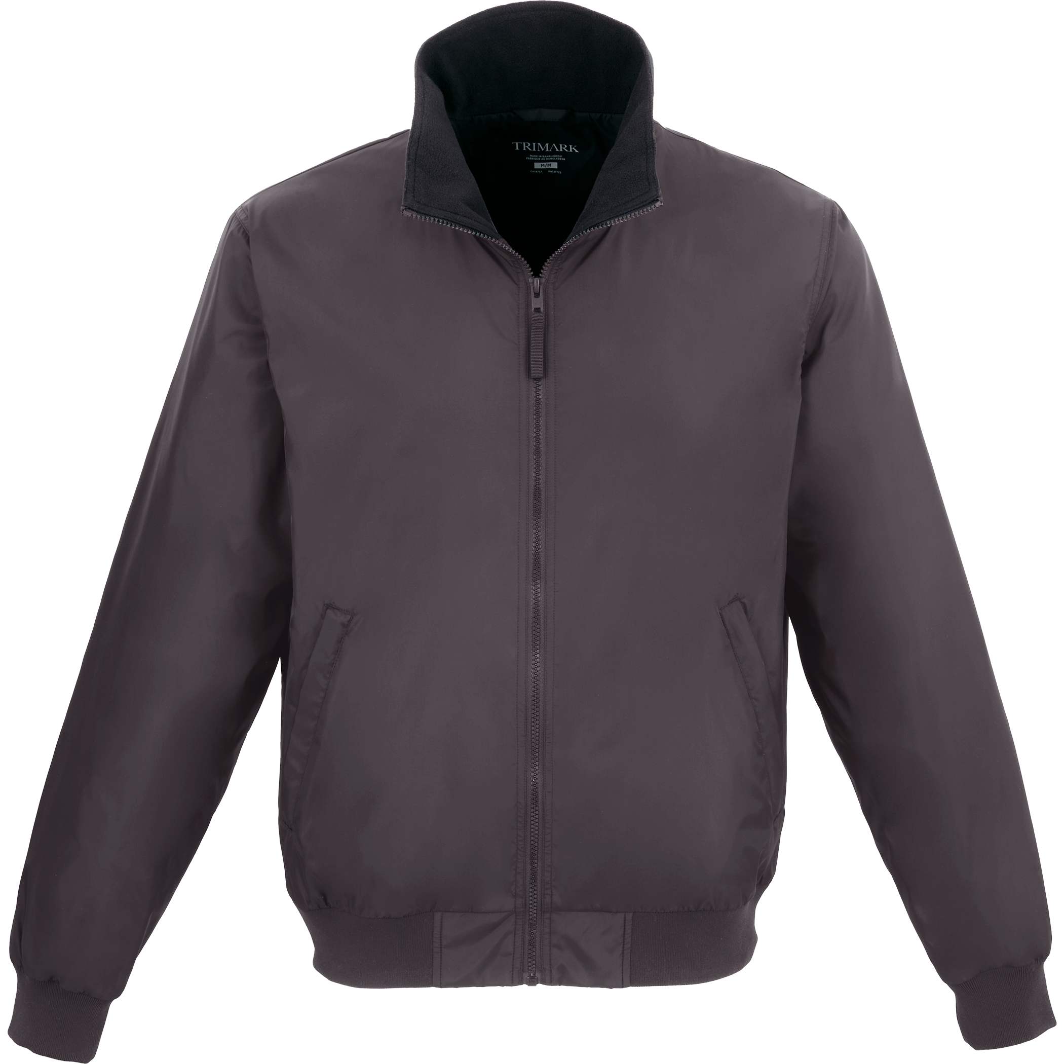 Gender Neutral BELFORD Eco Fleece Lined Full Zip Bomber Jacket 2