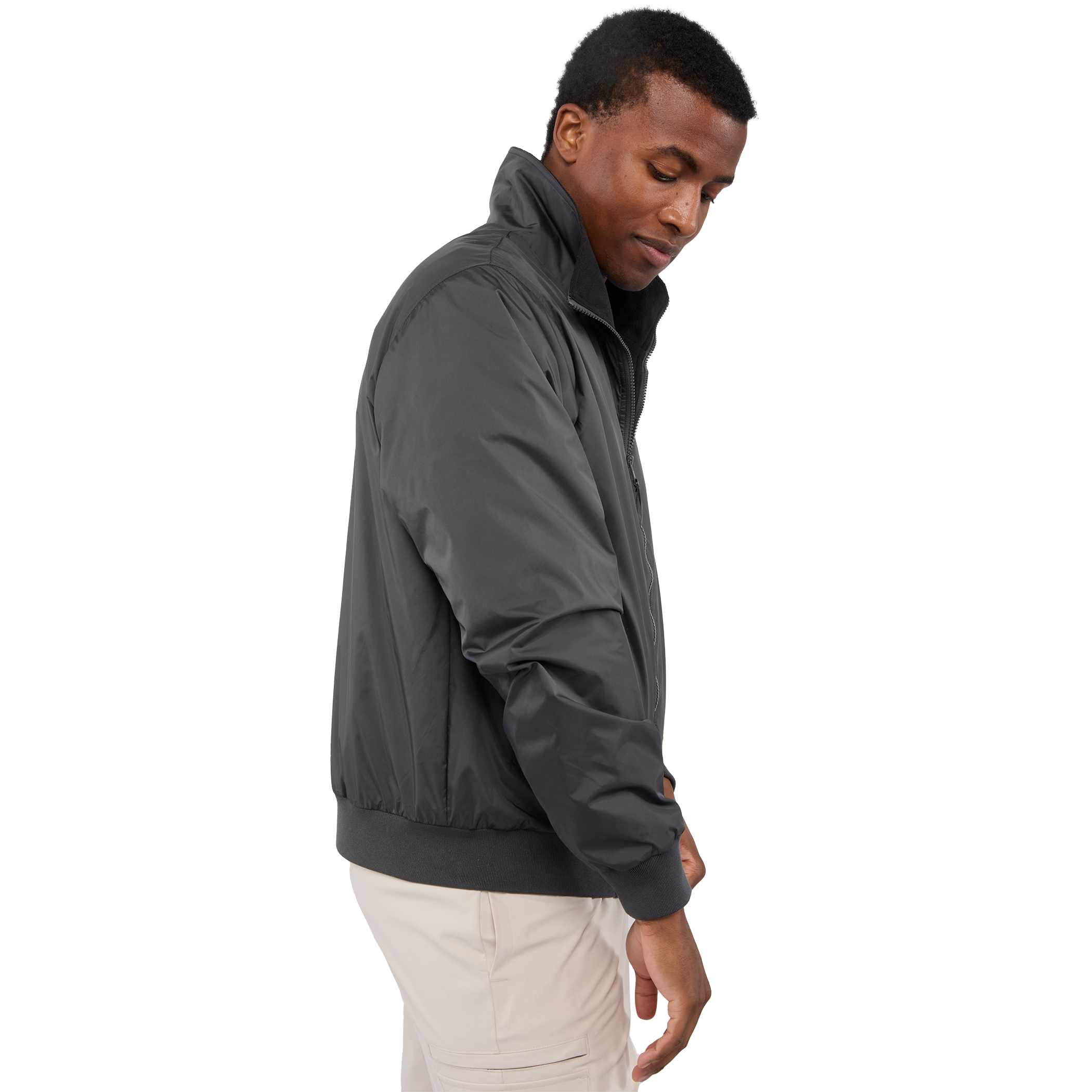 Gender Neutral BELFORD Eco Fleece Lined Full Zip Bomber Jacket 2