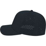 Cap America Premium Water-Resistant Perforated Cap - SM-8416BKLeft-Side Cap America Premium Water-Resistant Perforated Cap - SM-8416BKLeft-Side