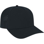 Cap America Premium Water-Resistant Perforated Cap - SM-8416BKAngle-Left Cap America Premium Water-Resistant Perforated Cap - SM-8416BKAngle-Left