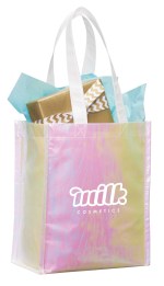 Iridescent Non-Woven Gift Tote - SM-5793IRAngle-Right Iridescent Non-Woven Gift Tote - SM-5793IRAngle-Right