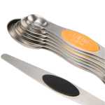Kitchi Magnetic Measuring 8-Piece Spoon Set - SM-2262STLAngle-Left Kitchi Magnetic Measuring 8-Piece Spoon Set - SM-2262STLAngle-Left